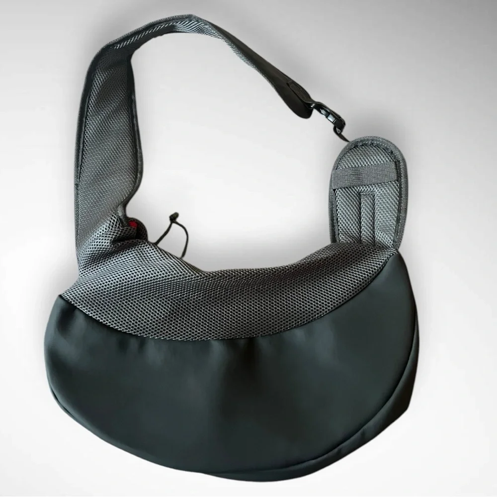 Sling‎ Pet Carrier For Cat Or Dog Red & Gray Adjustable Strap | NWOT